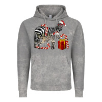 Cloud Rock Christmas Zebra Baby And Mama Vintage Hoodie - LillyAllenDesigns