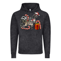 Vintage Black Christmas Zebra Baby And Mama Vintage Hoodie - LillyAllenDesigns