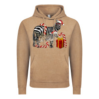 Vintage Coffee Christmas Zebra Baby And Mama Vintage Hoodie - LillyAllenDesigns