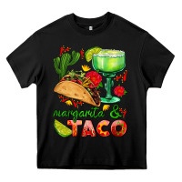 Black margarita and taco Heavy Core Tee - AdoDesignShop
