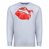 Heather Grey Chin Guard Fa Element Premium Sweatshirt - FaDigitalArtStudio