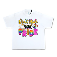 White don't hide your pride Urban Heavy Tee - Artiststas