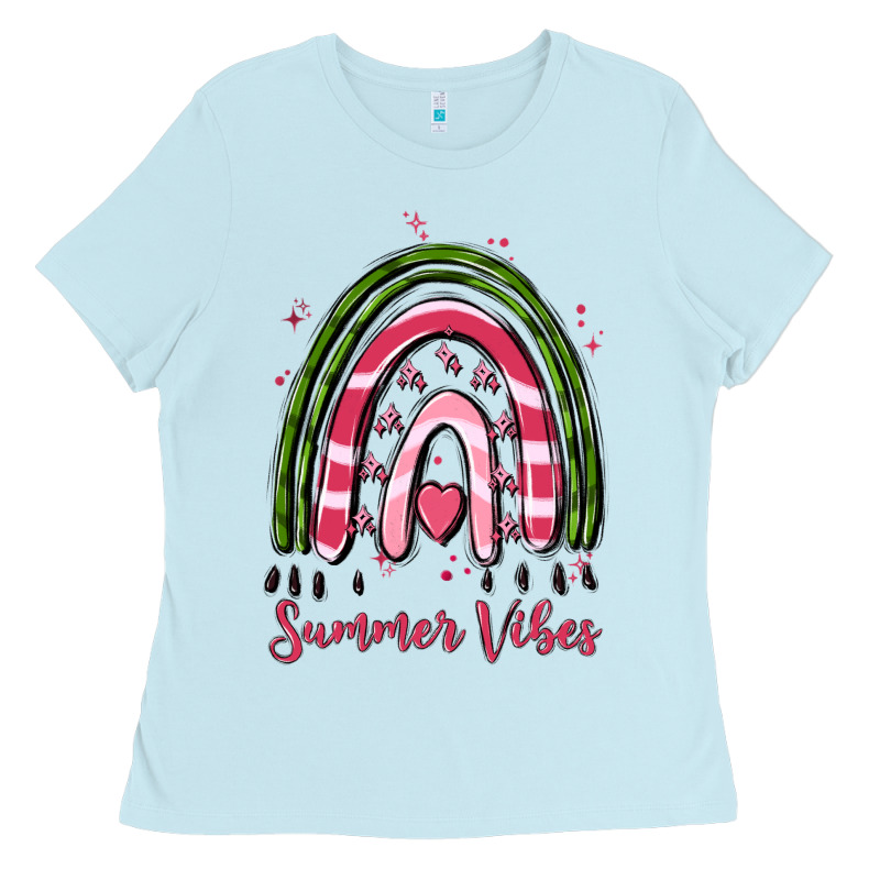 Summer Vibes Ladies Tee by MaliasSmallBusiness | Teevron