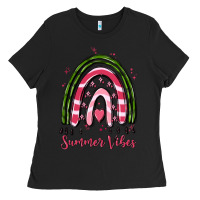 Black summer vibes Ladies Tee - MaliasSmallBusiness