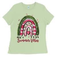Matcha summer vibes Ladies Tee - MaliasSmallBusiness