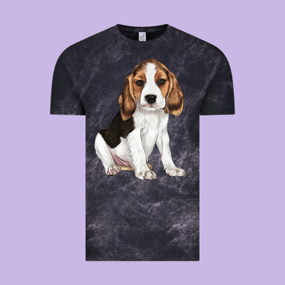 Beagle Puppy Vintage Tee Designed By Lillyallendesigns