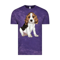 Cloud Purple beagle puppy Vintage Tee - LillyAllenDesigns