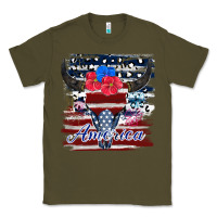 Army Green bull skull america Classic Tee - JahusDesignShop