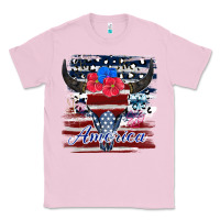 Bubblegum Pink bull skull america Classic Tee - JahusDesignShop