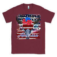 Burgundy bull skull america Classic Tee - JahusDesignShop