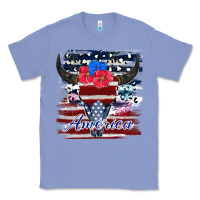Colony Blue bull skull america Classic Tee - JahusDesignShop
