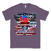 Lavender bull skull america Classic Tee - JahusDesignShop