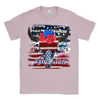 Lilac bull skull america Classic Tee - JahusDesignShop