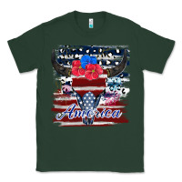 Sports Green bull skull america Classic Tee - JahusDesignShop