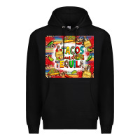 Black tacos and tequila Premium Hoodie - RanaPortraitStore