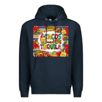 Navy tacos and tequila Premium Hoodie - RanaPortraitStore
