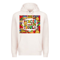 Pale Pink tacos and tequila Premium Hoodie - RanaPortraitStore