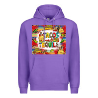 Purple tacos and tequila Premium Hoodie - RanaPortraitStore