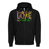 Black love crawfish mardi gras olivia Zipper Hoodie - OliviaCreatesArt