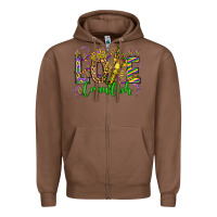Chestnut love crawfish mardi gras olivia Zipper Hoodie - OliviaCreatesArt