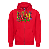 Red love crawfish mardi gras olivia Zipper Hoodie - OliviaCreatesArt