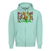 Seafoam love crawfish mardi gras olivia Zipper Hoodie - OliviaCreatesArt