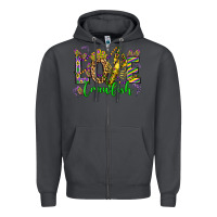 Smoke love crawfish mardi gras olivia Zipper Hoodie - OliviaCreatesArt