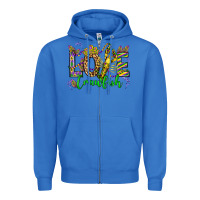 True Royal love crawfish mardi gras olivia Zipper Hoodie - OliviaCreatesArt