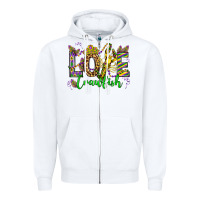 White love crawfish mardi gras olivia Zipper Hoodie - OliviaCreatesArt