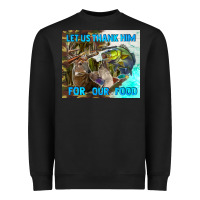 Black let us thank hım for our food Heavyweight Sweatshirt - TumblerDesignByShophia