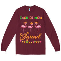 Burgundy Cinco De Mayo Squad Long Sleeve Tee - Bettercallsaul