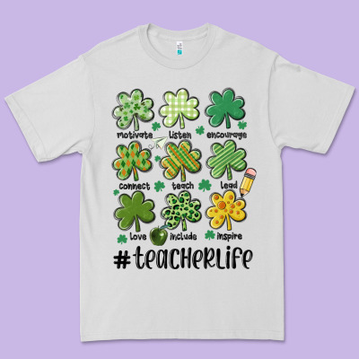Teacher St.patrick's Premium Tee Designed By Maliassmallbusiness