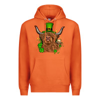 Carrot St. Patrick's Day cow Premium Hoodie - OliviaCreatesArt