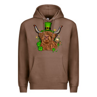 Chestnut St. Patrick's Day cow Premium Hoodie - OliviaCreatesArt