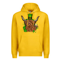Lemon St. Patrick's Day cow Premium Hoodie - OliviaCreatesArt