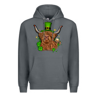 Rock St. Patrick's Day cow Premium Hoodie - OliviaCreatesArt