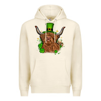 Tofu St. Patrick's Day cow Premium Hoodie - OliviaCreatesArt