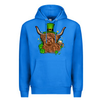 True Royal St. Patrick's Day cow Premium Hoodie - OliviaCreatesArt