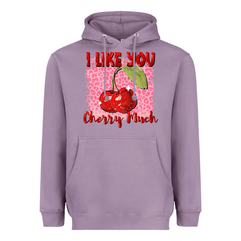 I Like You Cherry Much Heavyweight Hoodie by FaDigitalArtStudio | Teevron