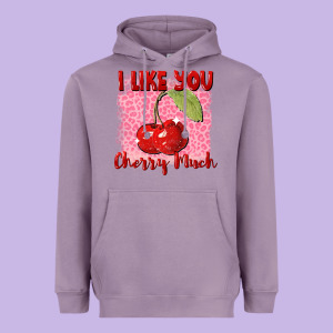 I Like You Cherry Much Heavyweight Hoodie Designed By Fadigitalartstudio