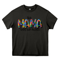 Asphalt this mama loves her puzzle Heavy Core Tee - MaliasSmallBusiness