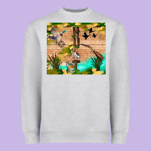 Hunting Life Heavyweight Sweatshirt Designed By Tumblerdesignbyshophia