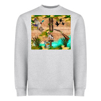 Heather Grey hunting life Heavyweight Sweatshirt - TumblerDesignByShophia