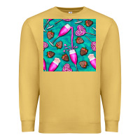 Antique Gold valentines day champagne and strawberry Premium Sweatshirt - BundleAndBundleShop