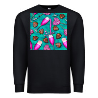 Black valentines day champagne and strawberry Premium Sweatshirt - BundleAndBundleShop