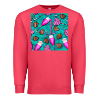 Cardinal valentines day champagne and strawberry Premium Sweatshirt - BundleAndBundleShop