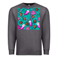 Charcoal Heather valentines day champagne and strawberry Premium Sweatshirt - BundleAndBundleShop