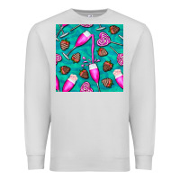 Dove Grey valentines day champagne and strawberry Premium Sweatshirt - BundleAndBundleShop