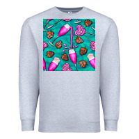 Heather Grey valentines day champagne and strawberry Premium Sweatshirt - BundleAndBundleShop