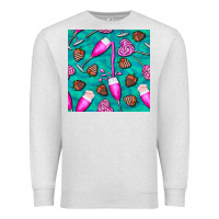 Oatmeal Heather valentines day champagne and strawberry Premium Sweatshirt - BundleAndBundleShop